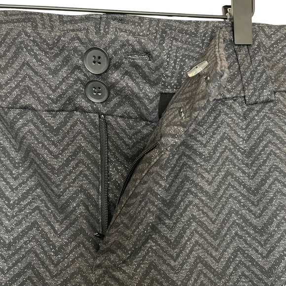 Torrid Women's Size 22R Ponte Stretch Ankle Skinny Pant-Grey Chevron Sparkle - Picture 5 of 14